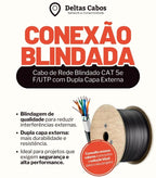 Cabo de Rede Blindado Cat5e F/UTP Conex Cable 100% Cobre