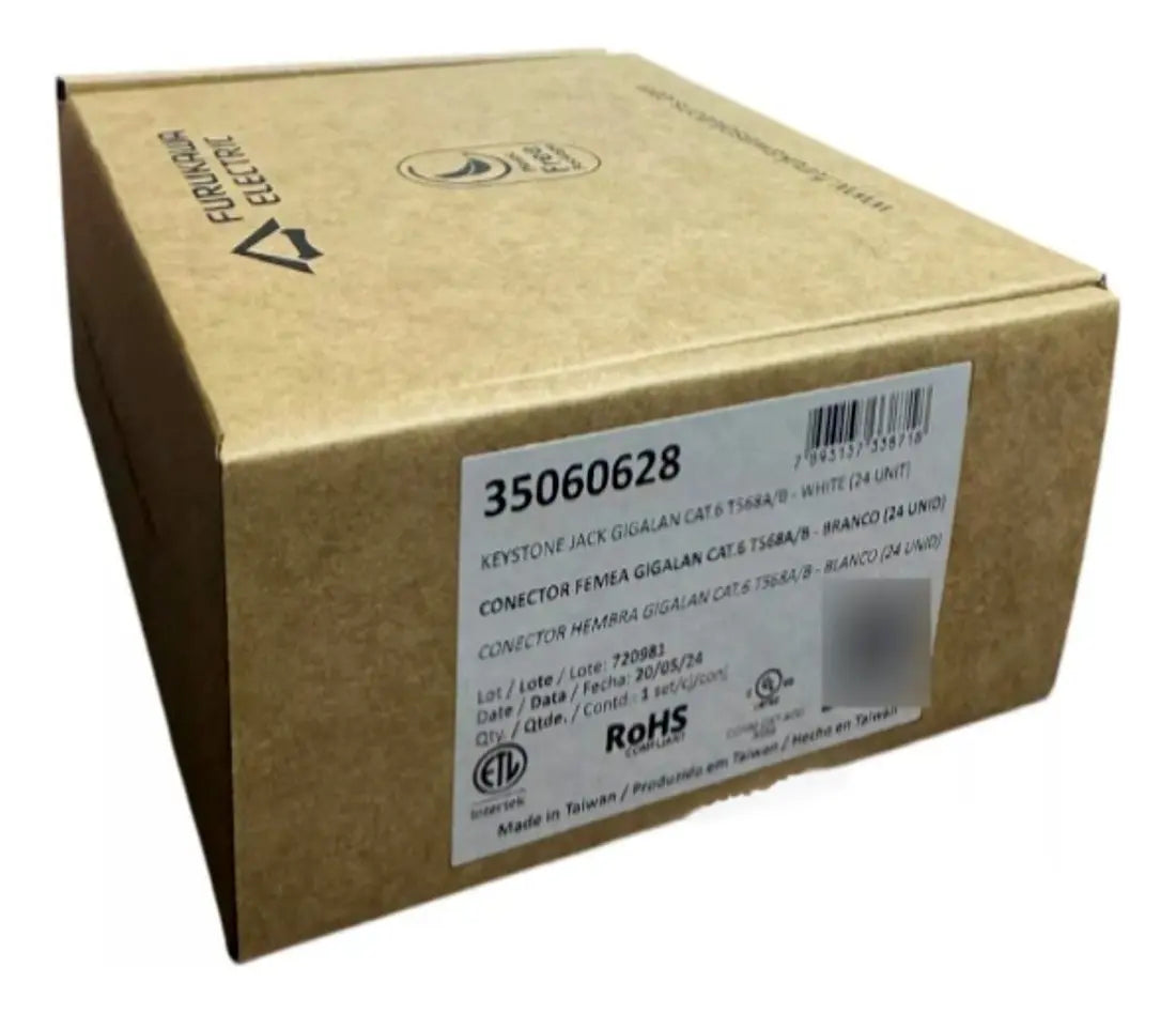 Keystone Gigalan Cat6 Branco ( 24unid)