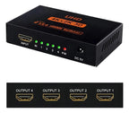Splitter Hdmi 1x4 Full Hd 1080p 3d 4 Saídas Versão 1.4