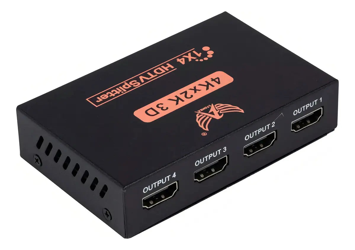 Splitter Hdmi 1x4 Full Hd 1080p 3d 4 Saídas Versão 1.4