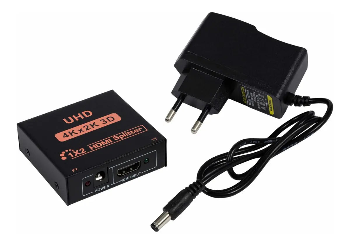 Divisor Splitter HDMI 1X2 4K Com Fonte