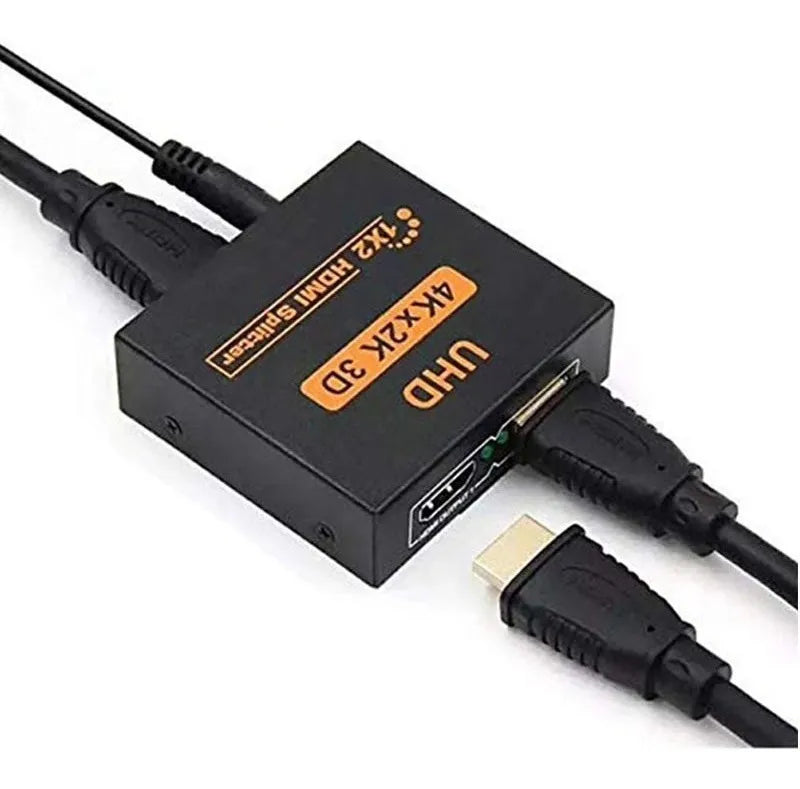 Divisor Splitter HDMI 1X2 4K Com Fonte