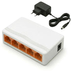 Switch 5 Portas Ethernet  Hub Gigabit10/100/1000 Mbps