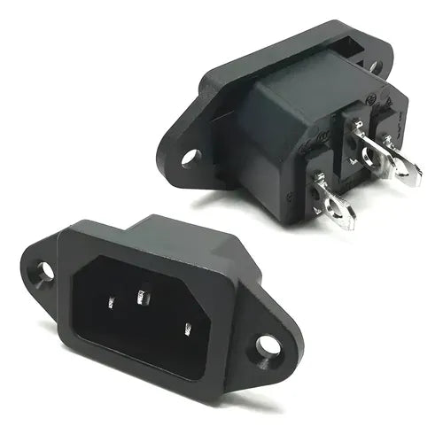 Tomada Plug Ac Tripolar C14 Macho 10a Painel Trifásico