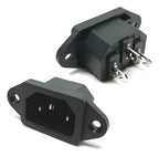 Tomada Plug Ac Tripolar C14 Macho 10a Painel Trifásico