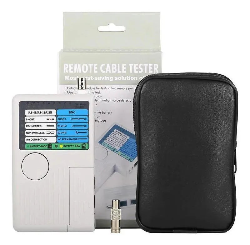 Testador de cabos Rede / USB / BNC