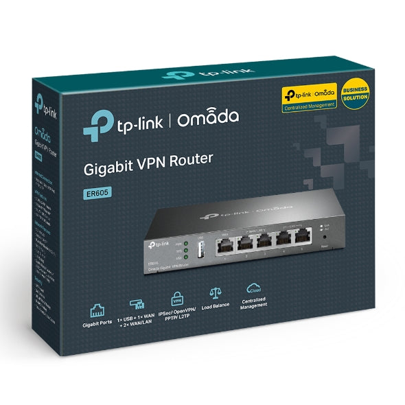 Roteador Tp-link Load Balance Router Multi-wan Vpn Tl-er605