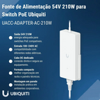 Fonte de Alimentação UACC-ADAPTER-AC-210W Ubiquiti