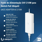 Fonte de Alimentação UACC-ADAPTER-AC-210W Ubiquiti